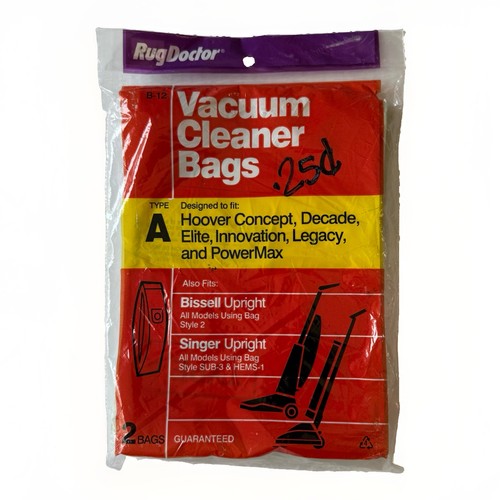 Rugdoctor type 12 vacuum - a, b-12